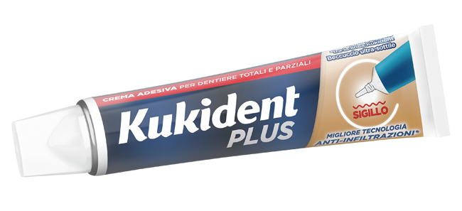 KUKIDENT PLUS SIGILLO ANTI INFILTRAZIONI CREMA ADEISVA DENTIERE 40 G - dottorbianchi.it