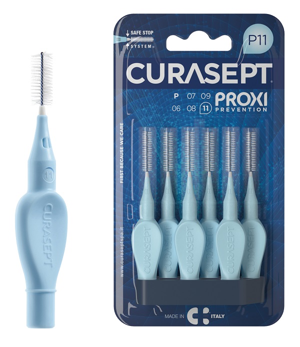 CURASEPT PROXI P11 AZZURRO/LIGHT BLUE 6 PEZZI - dottorbianchi.it