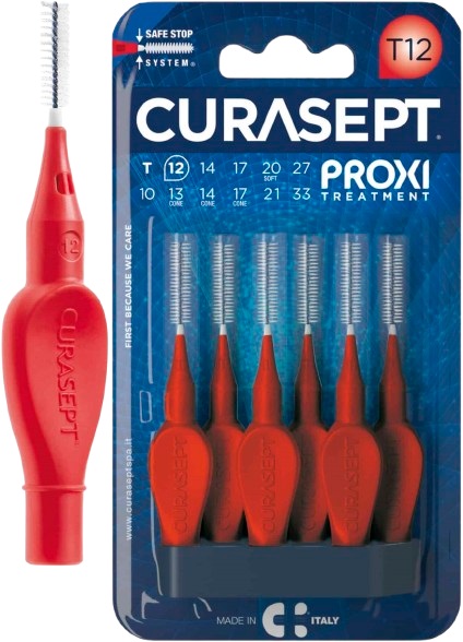 CURASEPT PROXI T12 ROSSO/RED 6 PEZZI - dottorbianchi.it