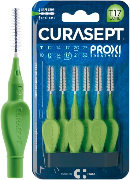 CURASEPT PROXI T17 CONE VERDE/GREEN 6 PEZZI - dottorbianchi.it