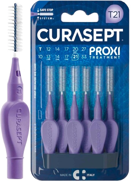CURASEPT PROXI T21 VIOLA/PURPLE 6 PEZZI - dottorbianchi.it