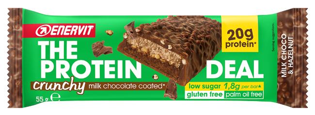 ENERVIT PROTEIN DEAL MILK CHOCO & HAZELNUT 55 G - dottorbianchi.it