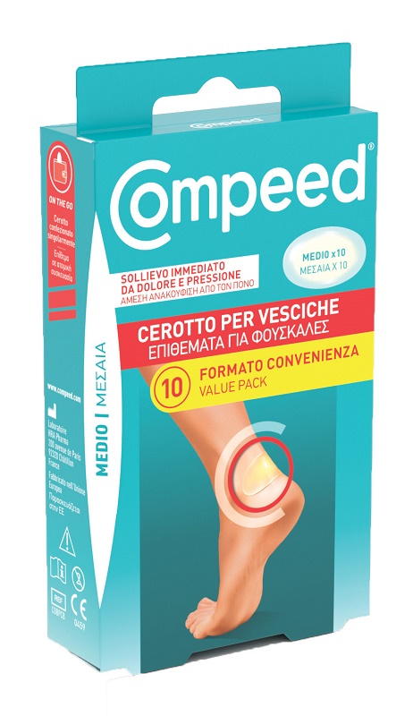 CEROTTI COMPEED PER VESCICHE MEDIO 10 PEZZI CARTON - dottorbianchi.it