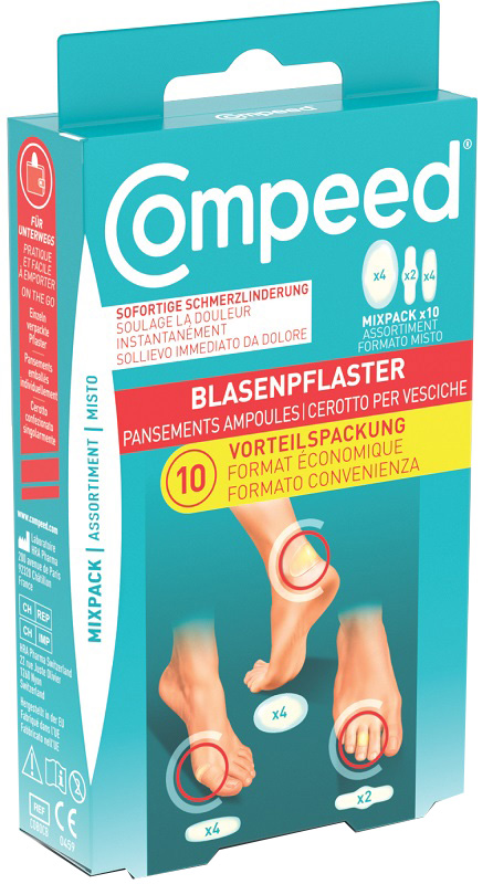 CEROTTI COMPEED PER VESCICHE MISTO BOX 10 PEZZI - dottorbianchi.it