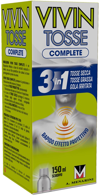 VIVIN TOSSE COMPLETE SCIROPPO PER TOSSE 150 ML - dottorbianchi.it