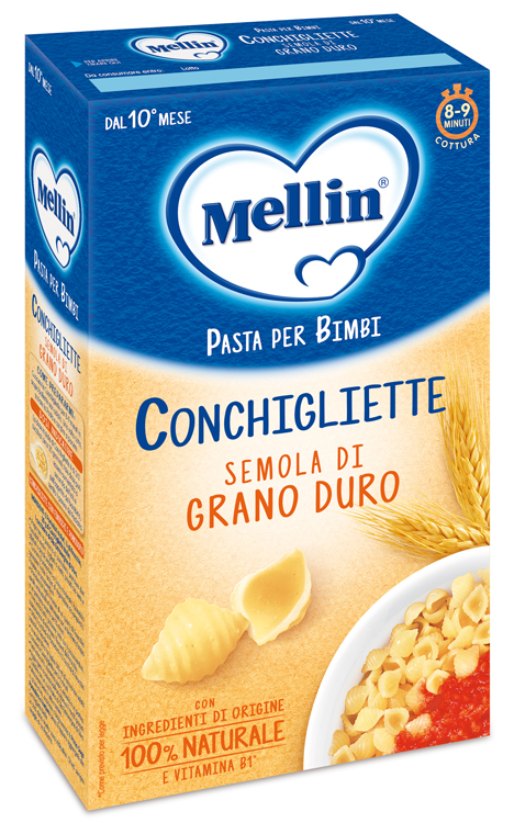 MELLIN CONCHIGLIETTE 100% GRANO DURO 280 G - dottorbianchi.it