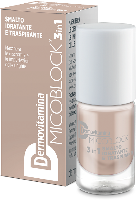 DERMOVITAMINA MICOBLOCK 3IN1 SMALTO IDRATANTE E TRASPIRANTE BEIGE 5 ML - dottorbianchi.it