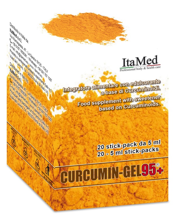 CURCUMIN GEL 95+ 20 BUSTINE STICK PACK MONODOSE DA 5 ML AROMA LAMPONE - dottorbianchi.it
