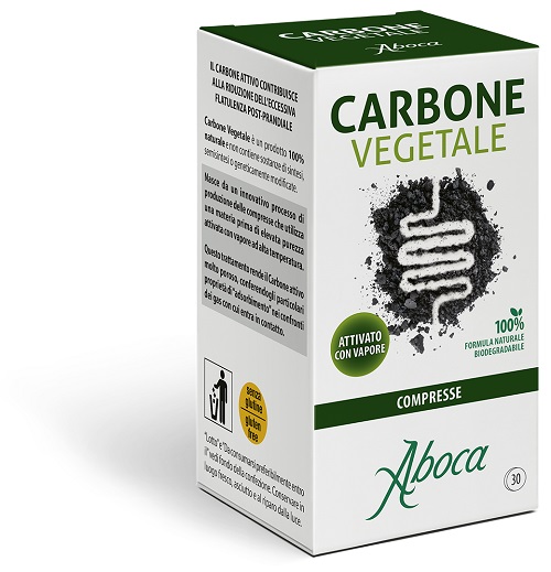 CARBONE VEGETALE 30 COMPRESSE - dottorbianchi.it