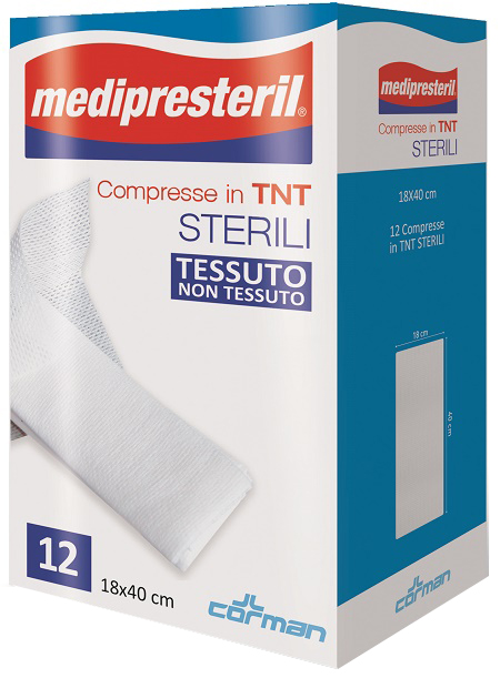 COMPRESSE STERILI TNT MEDIPRESTERIL 18X40 CM 12 PEZZI - dottorbianchi.it