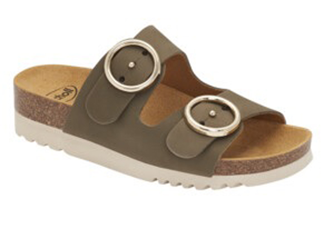 MALIBU' 2 STRAPS VERDE OLIVA 36 - dottorbianchi.it