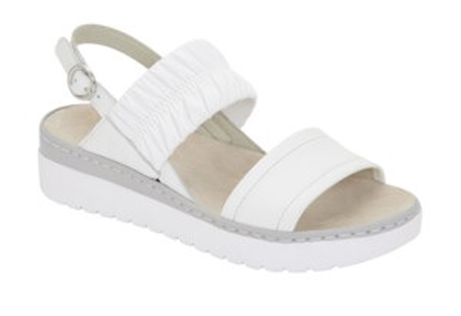 VIAREGGIO ELASTIC PELLE BIANCO 38 - dottorbianchi.it