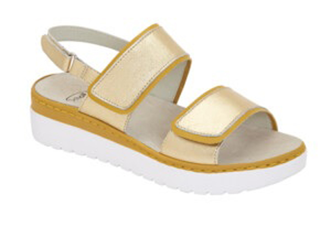 VIAREGGIO STRAP PELLE ORO 36 - dottorbianchi.it