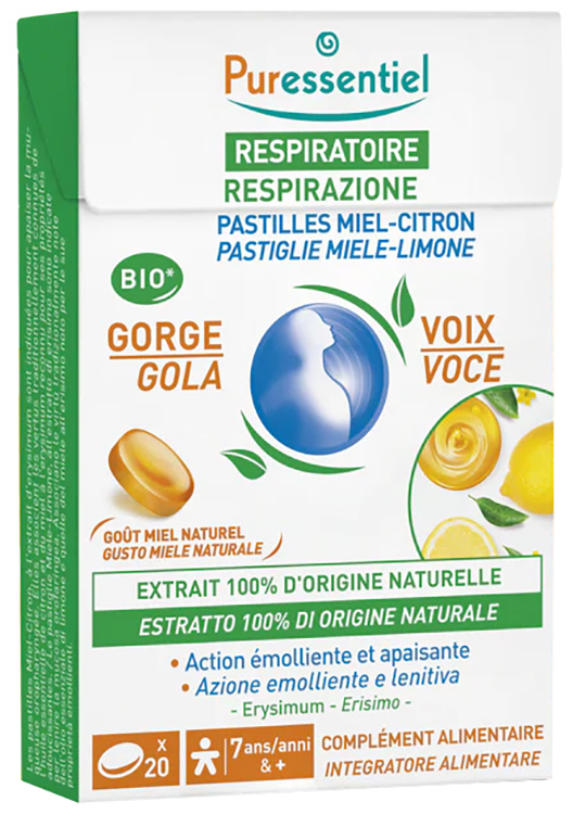 PURESSENTIEL PASTIGLIE GOLA VOCE MIELE LIMONE 44 G - dottorbianchi.it