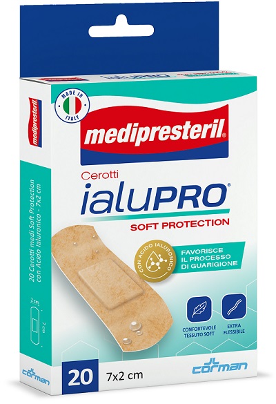 MEDIPRESTERIL CEROTTI IALUPRO SOFT PROTECTION MEDI 7X2CM 20 PEZZI - dottorbianchi.it