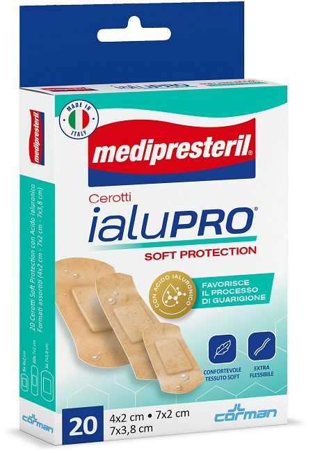 MEDIPRESTERIL CEROTTI IALUPRO SOFT PROTECTION 3 FORMATI ASSORTITI 20 PEZZI - dottorbianchi.it