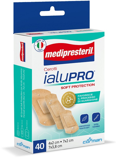 MEDIPRESTERIL CEROTTI IALUPRO SOFT PROTECIONT 3 FORMATI ASSORTITI 40 PEZZI - dottorbianchi.it