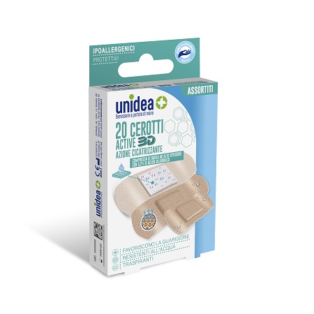 CEROTTO UNIDEA CICATRIZZANTE ASSORTITI 20 PEZZI - dottorbianchi.it