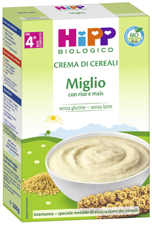 HIPP BIO CREMA CEREALI MIGLIO 200 G - dottorbianchi.it
