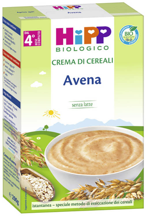 HIPP BIO CREMA CEREALI AVENA 200 G - dottorbianchi.it
