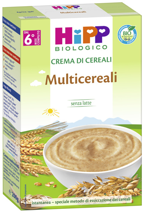 HIPP BIO CREMA CEREALI MULTICEREALI 200 G - dottorbianchi.it