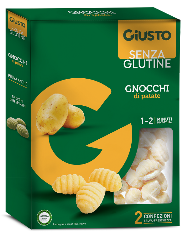 GIUSTO SENZA GLUTINE GNOCCHI 2X250 G - dottorbianchi.it