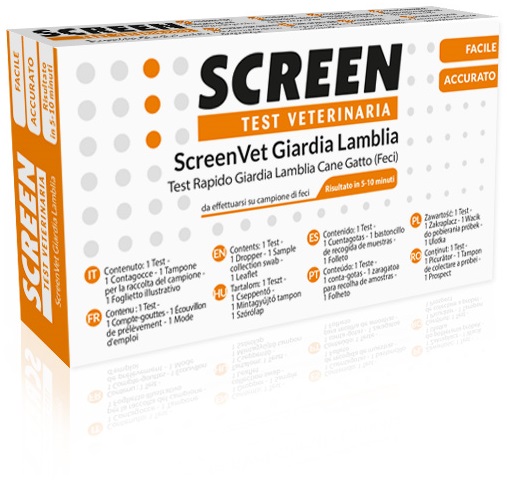 SCREENVET TEST RAPIDO GIARDIA LAMBLIA FECI CANE E GATTO - dottorbianchi.it
