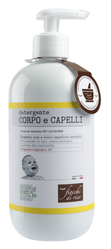 FIOCCHI DI RISO DETERGENTE CORPO/CAPELLI CAMOMILLA 400 ML - dottorbianchi.it
