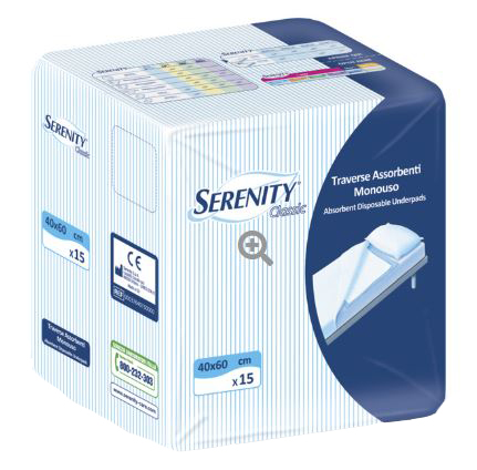 TRAVERSA SERENITY CLASSIC SUPER 40X60 CM 30 PEZZI - dottorbianchi.it