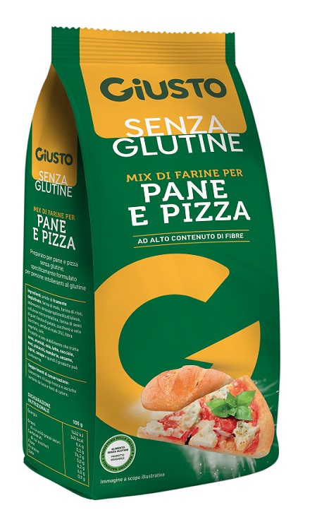 GIUSTO SENZA GLUTINE MIX PANE E PIZZA 500 G - dottorbianchi.it