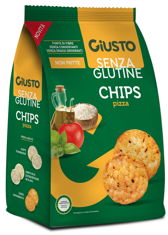 GIUSTO SENZA GLUTINE CHIPS PIZZA 40 G - dottorbianchi.it