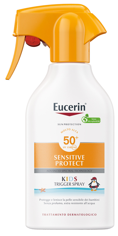 EUCERIN SUN KIDS SENSITIVE PROTECT SPF50+ TRIGGER SPRAY 250 ML - dottorbianchi.it