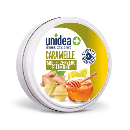 UNIDEA CARAMELLE MIELE ZENZERO E LIMONE 40 G - dottorbianchi.it