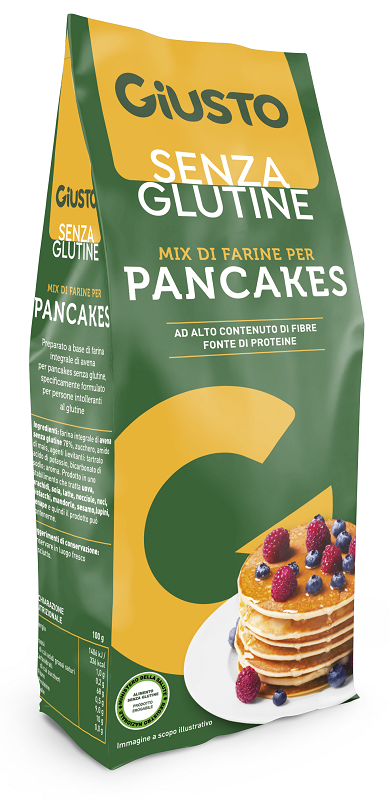 GIUSTO SENZA GLUTINE MIX PANCAKE 400 G - dottorbianchi.it