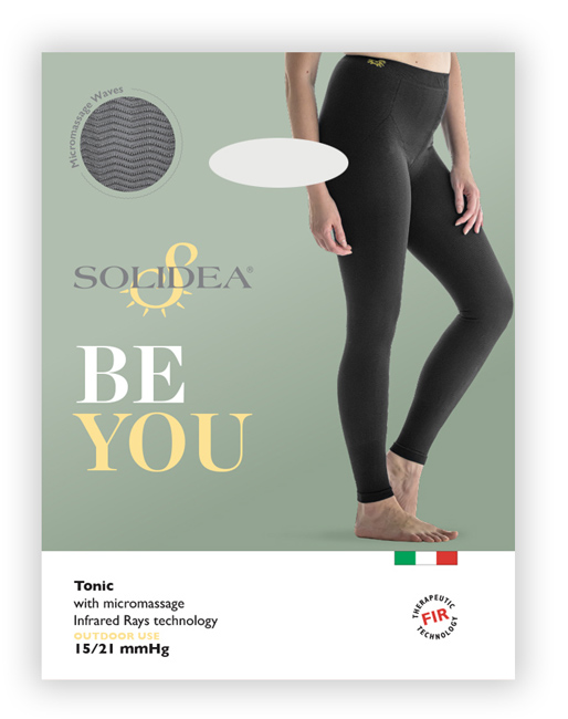 BE YOU TONIC LEGGINGS MASSAGGIANTE COPRENTE NERO M - dottorbianchi.it