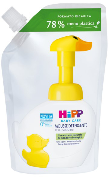 HIPP BABY CARE RICARICA MOUSSE DETERGENTE PAPERELLA FUN 250 ML - dottorbianchi.it