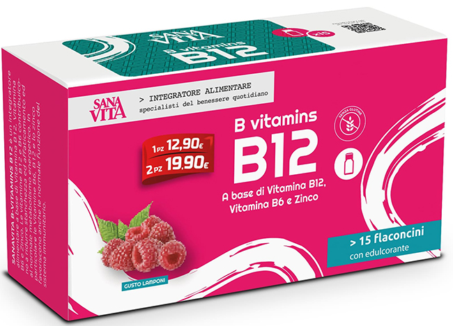 SANAVITA B VITAMINS B12 15 FLACONCINI - dottorbianchi.it