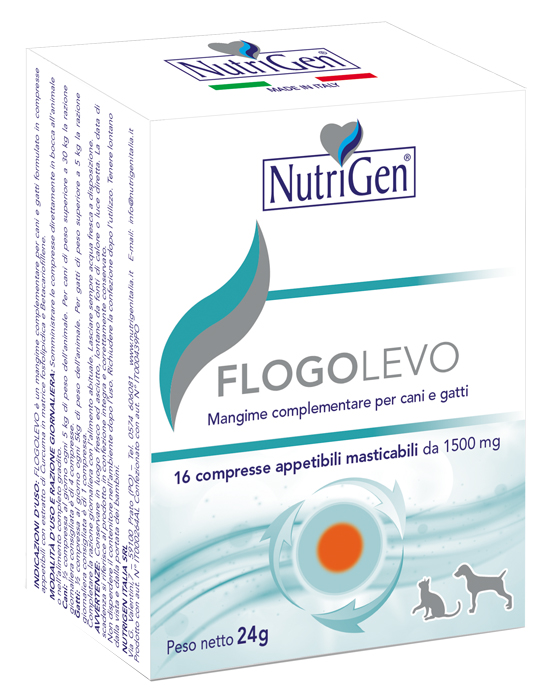 FLOGOLEVO 16 COMPRESSE APPETIBILI MASTICABILI NUTRIGEN - dottorbianchi.it