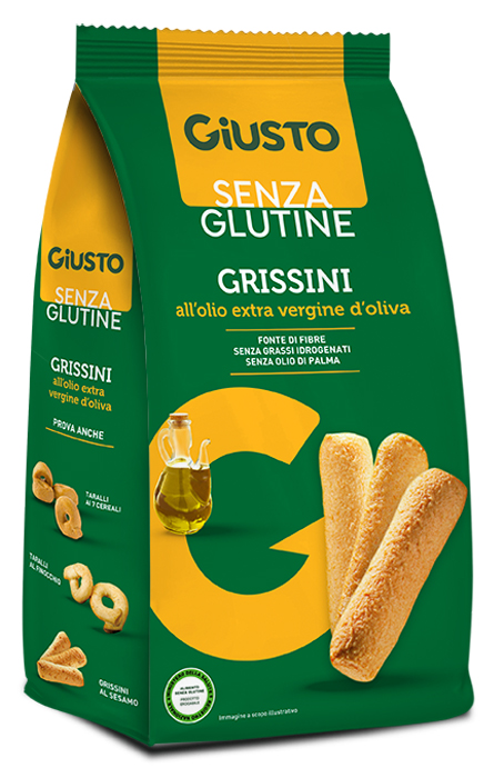 GIUSTO SENZA GLUTINE GRISSINI 150 G - dottorbianchi.it