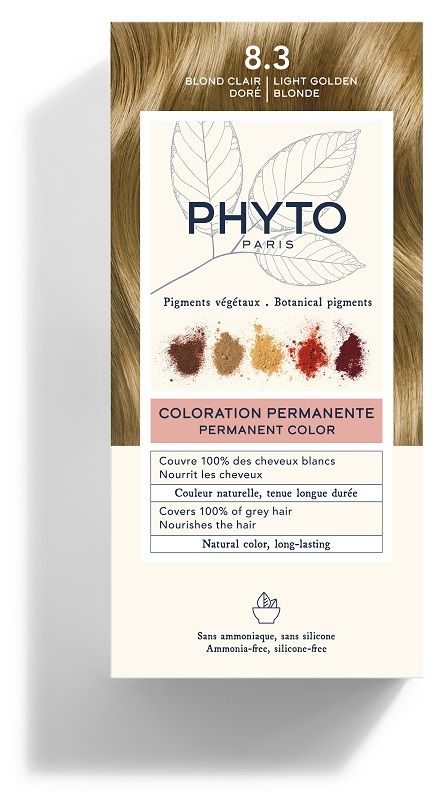 COLOR KIT 8,3 BIONDO CHIARO DORATO LATTE RIVELATORE 50 ML + CREMA COLORANTE 50 ML + MASCHERA PROTETTIVA COLORE 12 ML + GUANTI - dottorbianchi.it