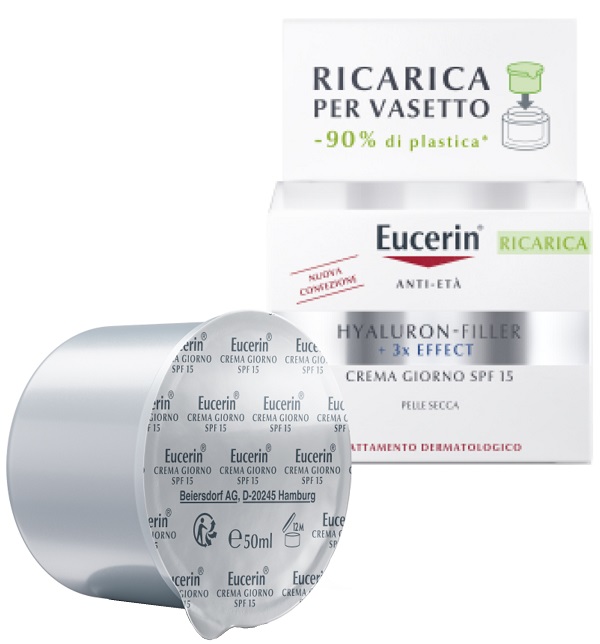 EUCERIN FACE CREAM ANTI AGE HYALURON GIORNO SPF15 50 ML - dottorbianchi.it