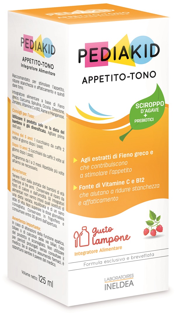PEDIAKID APPETITO E TONO SCIROPPO 125 ML - dottorbianchi.it
