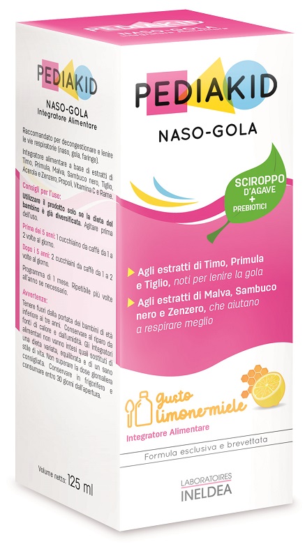 PEDIAKID NASO GOLA SCIROPPO 125 ML - dottorbianchi.it