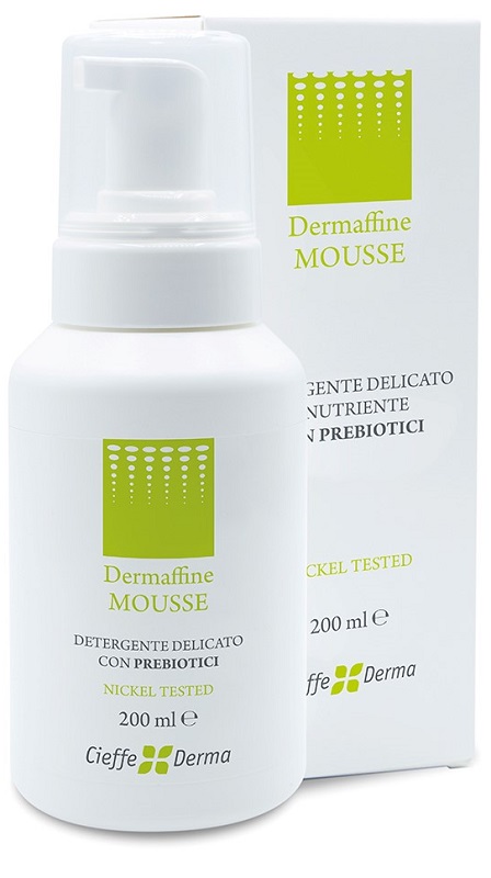 DERMAFFINE MOUSSE DETERGENTE DELICATO E NUTRIENTE CON PREBIOTICI 200 ML - dottorbianchi.it