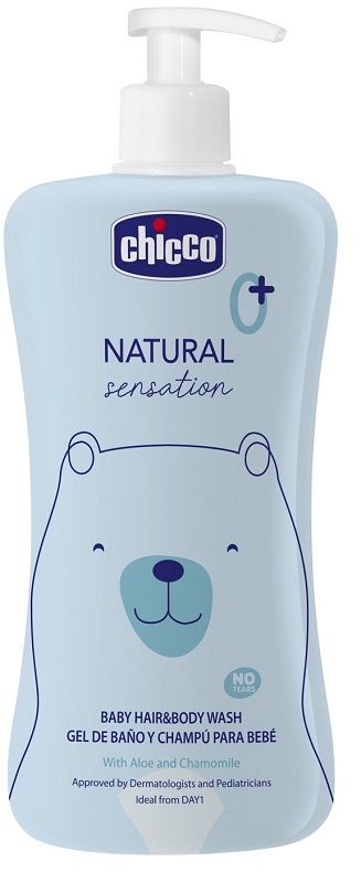 CHICCO NATURAL SENSATION BAGNO SHAMPOO 500 ML - dottorbianchi.it