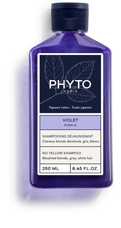 PHYTO PARIS VIOLET SHAMPOO ANTI GIALLO PER CAPELLI BIONDI DECOLORATI GRIGI BIANCHI 250 ML - dottorbianchi.it