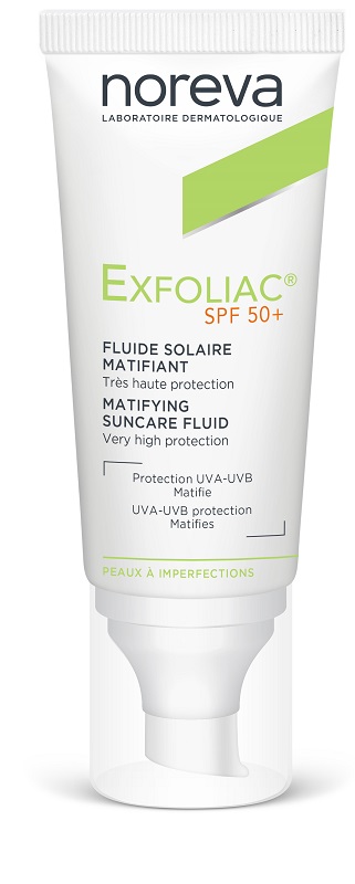 EXFOLIAC FLUIDE SOLAIRE MATIFIANT SPF50+ 40 ML - dottorbianchi.it