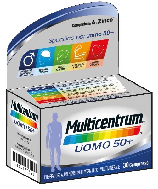 MULTICENTRUM UOMO 50+ 30 COMPRESSE - dottorbianchi.it