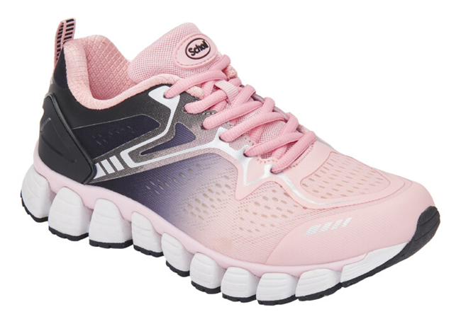 GALAXY 23 PU+MESH WOMAN PINK/BLACK 39 MATERIALE PU+TESSUTO MESH FODERA TOMAIA TESSUTO SOTTOPIEDE TESSUTO SUOLA GOMMA+PYHLON FITTING F ALTEZZA TACCO 20 COLLEZIONE SS23 - dottorbianchi.it