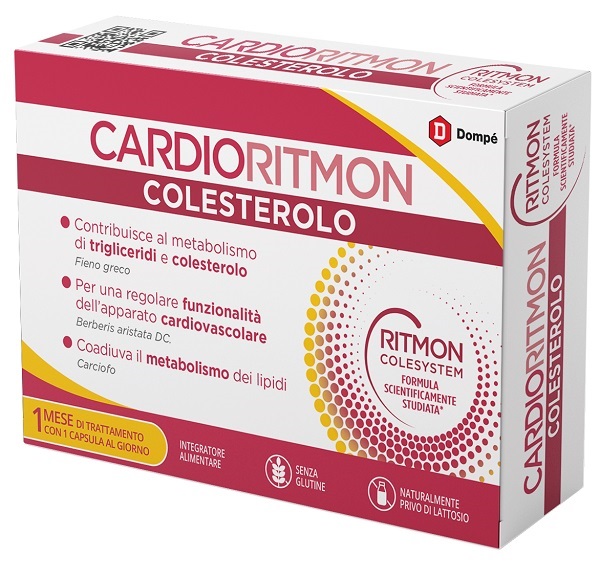 CARDIORITMON COLESTEROLO 30 CAPSULE - dottorbianchi.it